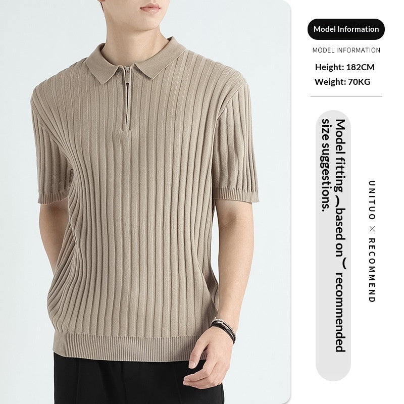 Ice Silk Quick-drying Men's Casual T-shirt