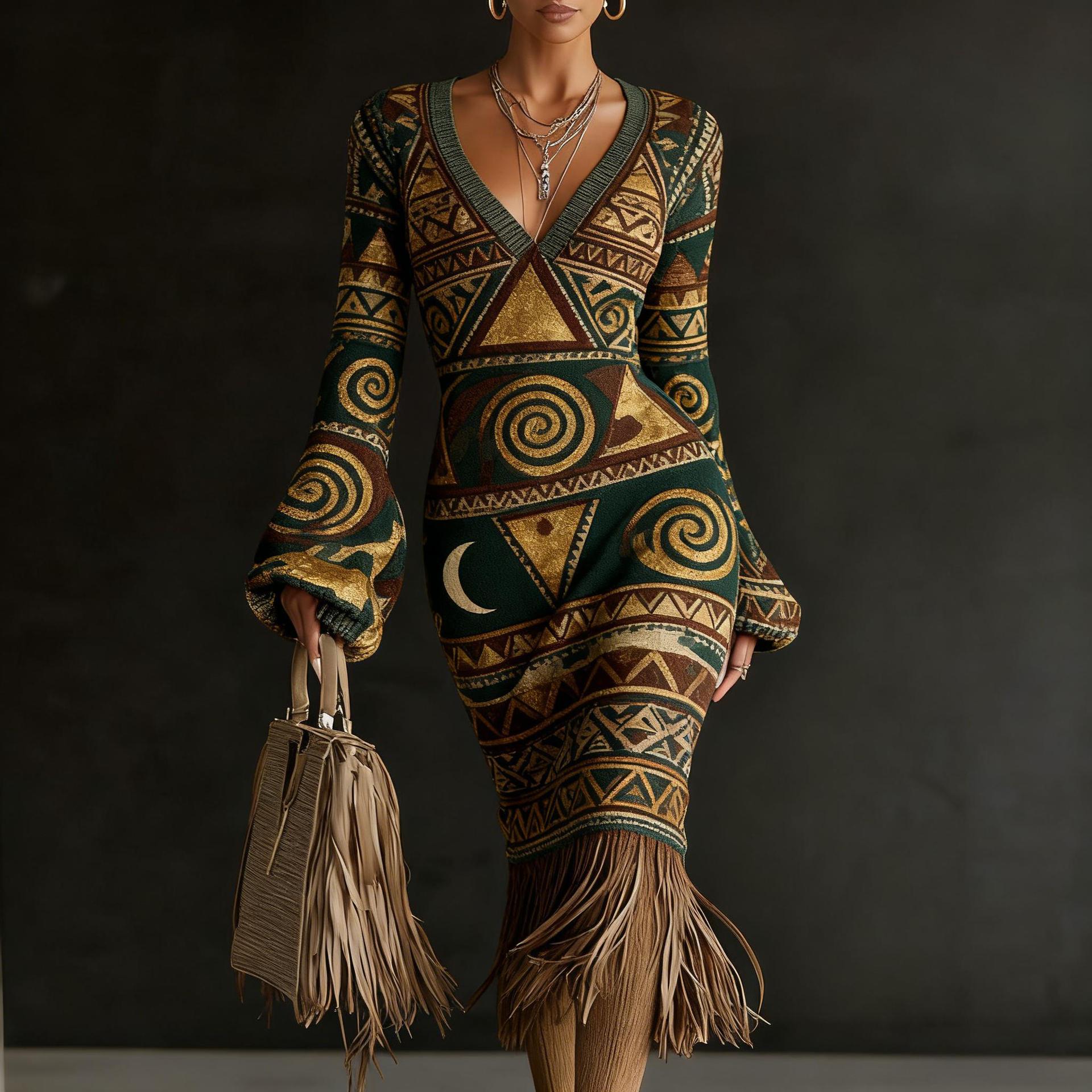 Creative Knitted Sweater Dresses For Women