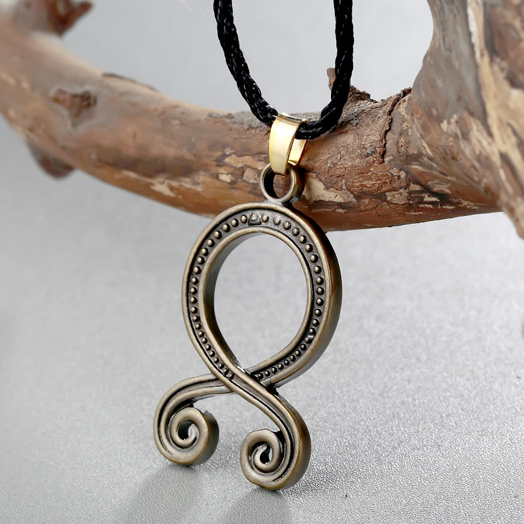 European And American Retro Easy Matching Personal Accessories Pendant Slavic Necklace Simple Style Men