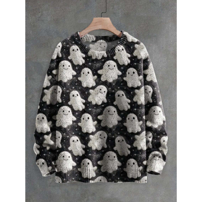 Mens 3D Crew Neck Sweatshirt With Bold Needle Digital Print