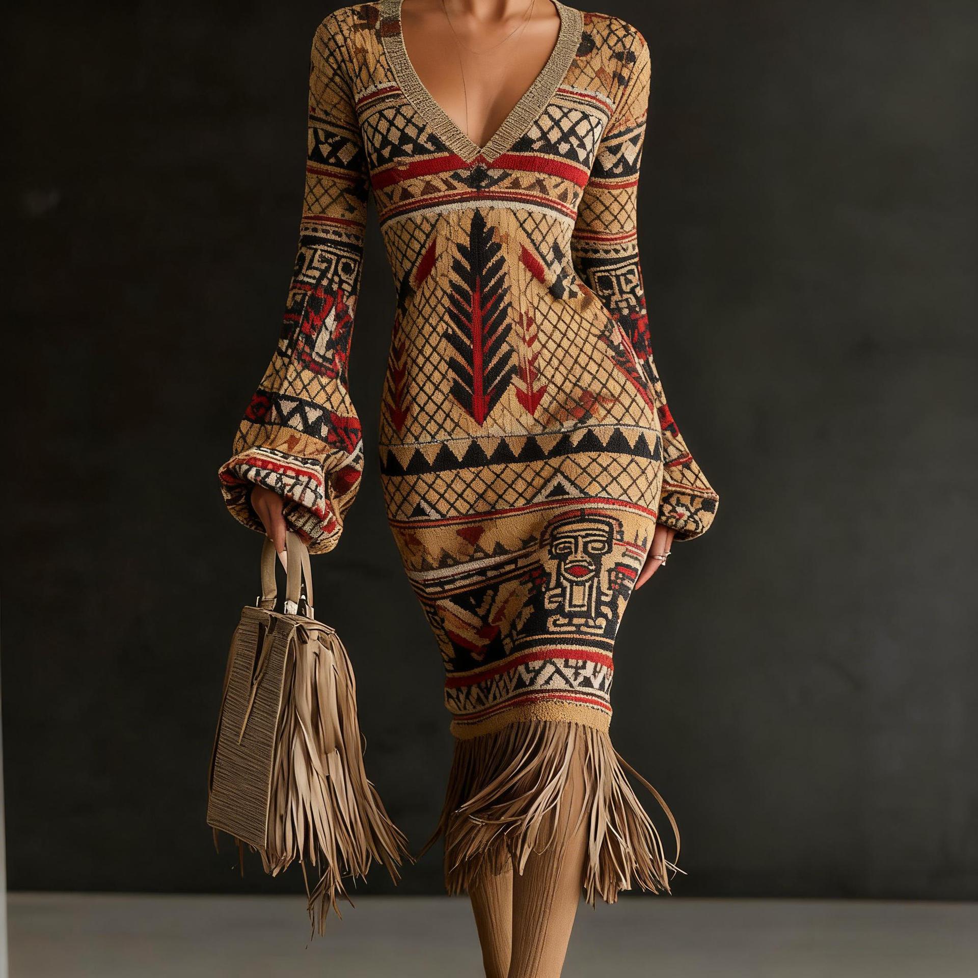 Creative Knitted Sweater Dresses For Women