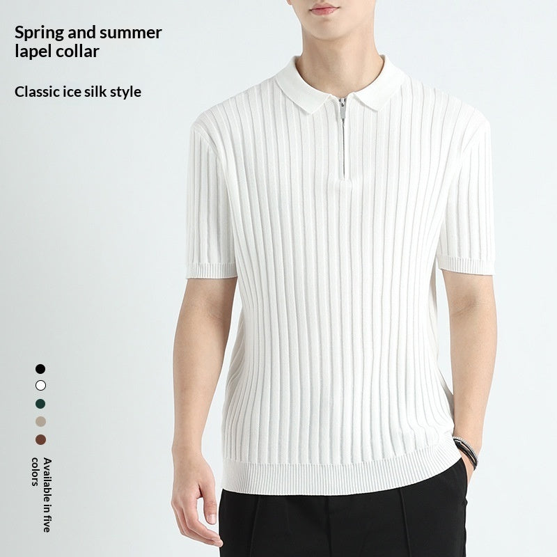 Ice Silk Quick-drying Men's Casual T-shirt