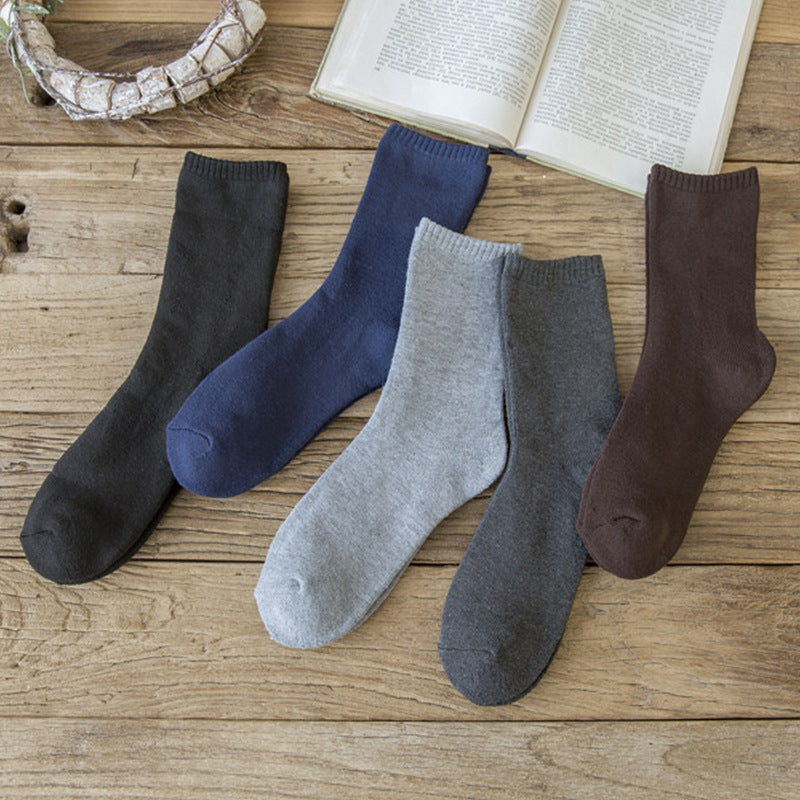 Mens Socks Vintage Ethnic-style Wool Socks For Winter