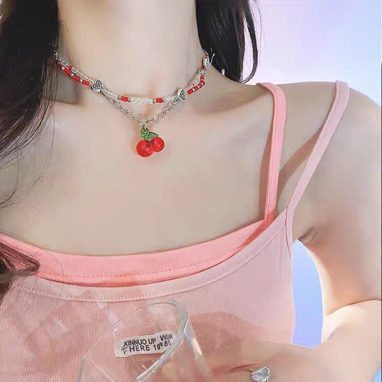 Candy Colored Dopamine Necklace Versatile For Women