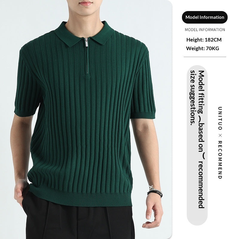 Ice Silk Quick-drying Men's Casual T-shirt