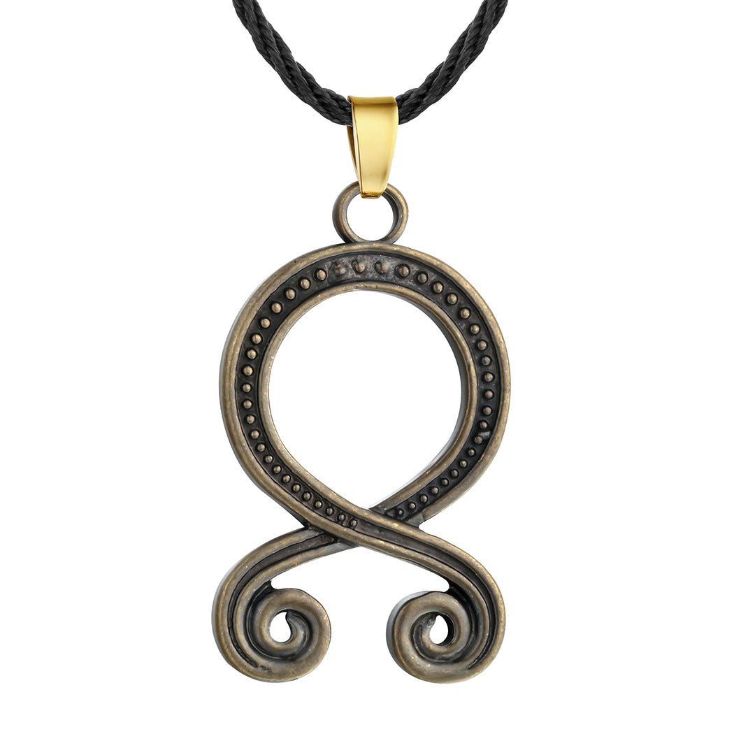 European And American Retro Easy Matching Personal Accessories Pendant Slavic Necklace Simple Style Men