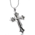Korean men Cross Necklace titanium multi Diamond Pendant Bible Metrosexual Taobao accessories wholesale explosion
